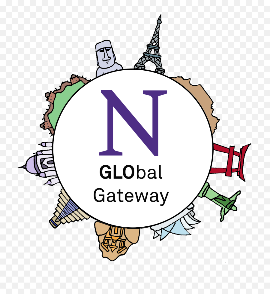 Explore Programs Global Learning Office - Northwestern Language Emoji,Northwestern Logo