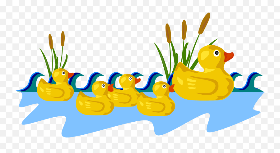 Rubber Duck Family Clipart By Gerald G - Duck Clipart Emoji,Duck Clipart