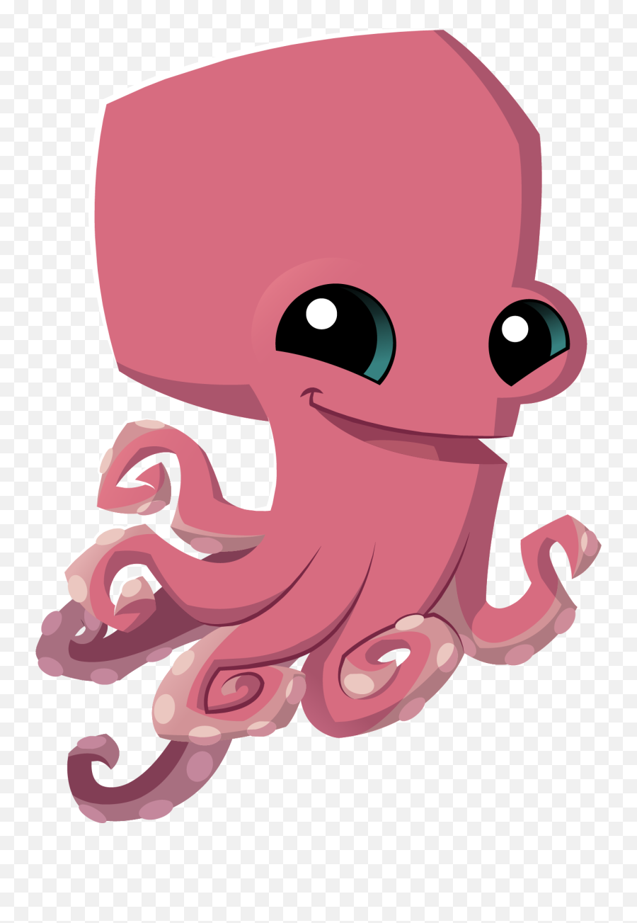 Red Octopus Clipart Transparent - Animal Jam Pulpo Emoji,Octopus Clipart