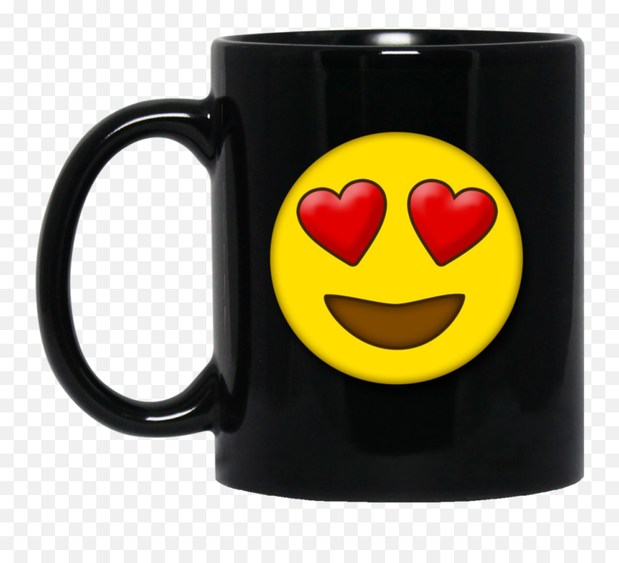 Cute Heart Eyes Emoji Valentineu0027s Day Love Mugs - Naruto Mug Design,Heart Eyes Emoji Png