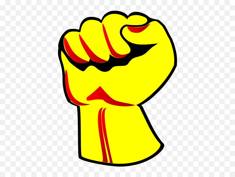 Fist Clip Art At Clkercom - Vector Clip Art Online Royalty Yellow Fist Emoji,Fist Png