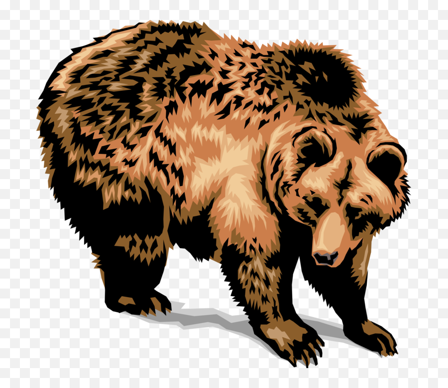 Grizzly Bear Royalty Free Vector Clip - Glenwood Elementary Enid Ok Emoji,Grizzly Bear Png