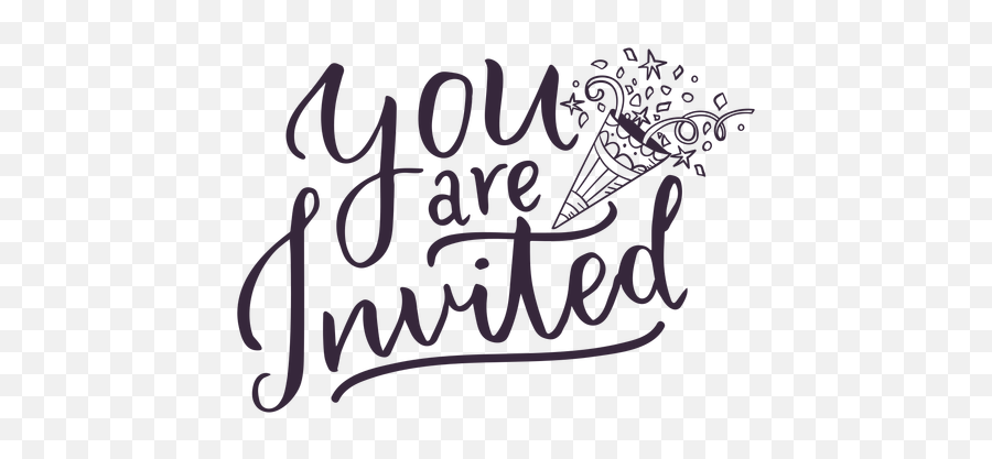 Transparent Png Svg Vector File - You Are Invited Png Emoji,You're Invited Png