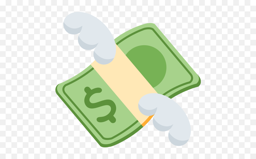 Money With Wings Emoji - Money Emoji Twitter,Money Emoji Png