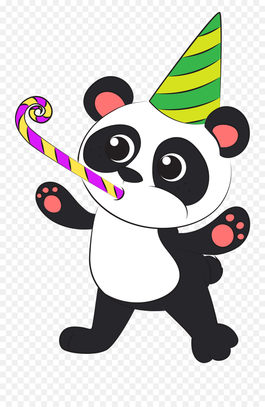 Pandas Birthday Clipart - Free Clipart Birthday Panda Emoji,Birthday Clipart