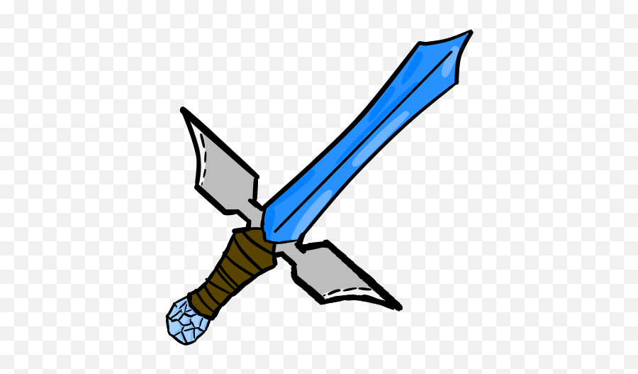 Diamond Sword - Collectible Sword Emoji,Diamond Sword Transparent