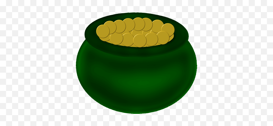Green Pot Of Gold Png Picture - Green Pot Of Gold Transparent Background Emoji,Pot Of Gold Png