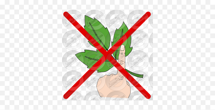Do Not Touch Poison Ivy Picture For Classroom Therapy Use Emoji,Poison Clipart