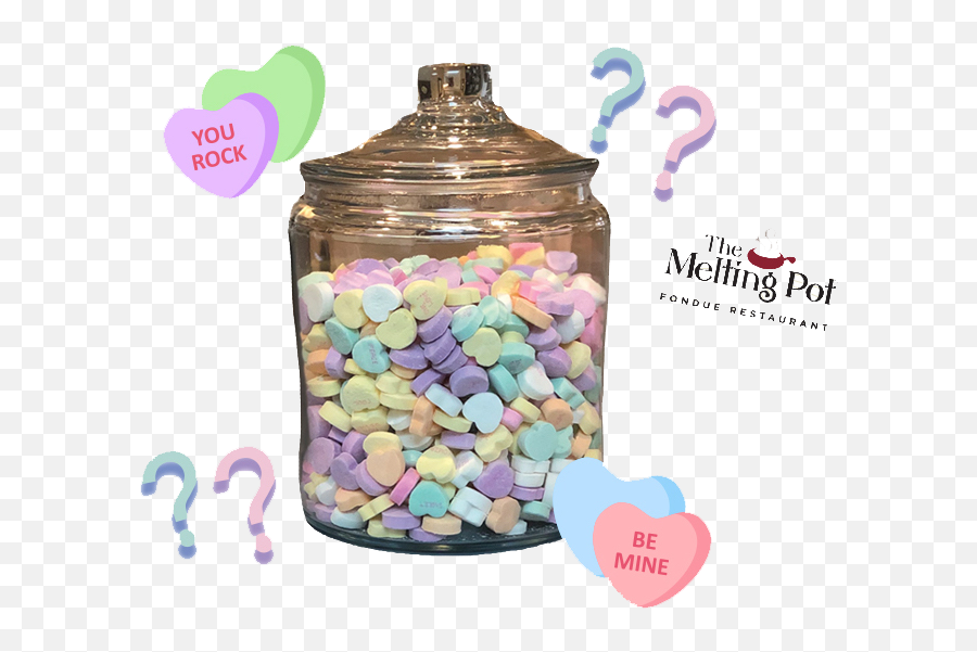 Candy Hearts - Many Hearts In A Jar Emoji,Candy Heart Clipart