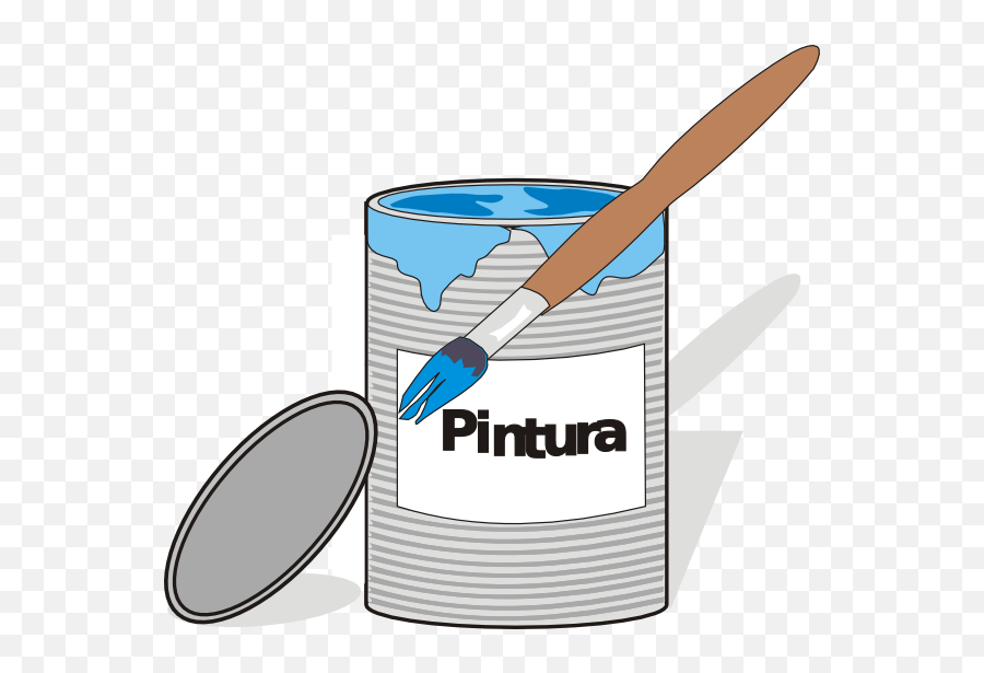 Paint Can And Brush - Pintura Clipart Emoji,Paint Can Clipart
