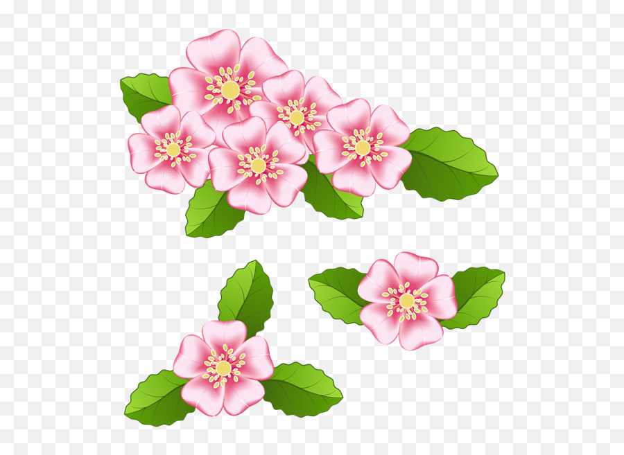 Pink Flowers Transparent Png Clip Art Emoji,Pink Flowers Transparent