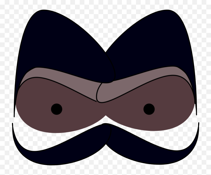 Face With Mustaches - Openclipart Emoji,Spooky Eyes Clipart