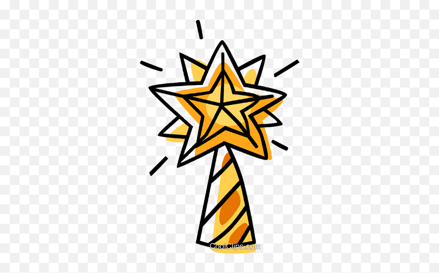 Christmas Star Royalty Free Vector Clip Art Illustration - Dot Emoji,Christmas Star Clipart