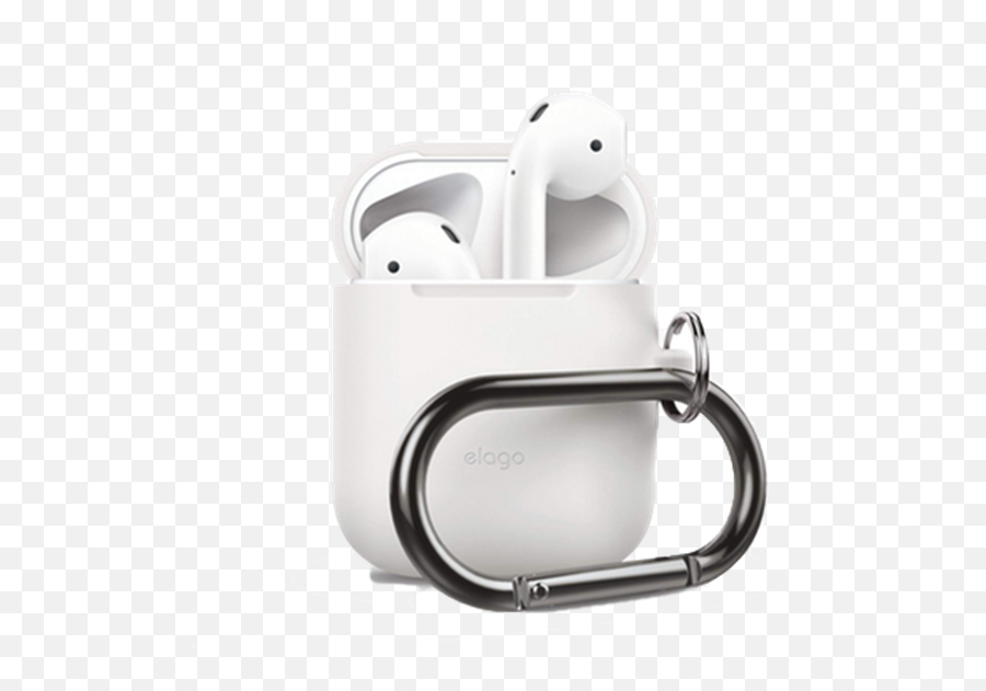 Download Picture Of Elago Airpods Hang Case White - Elago Apple Airpods Case Emoji,Airpods Transparent Background