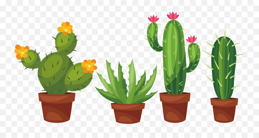 Library Of Potted Cactus Png - Transparent Background Cactus Clipart Emoji,Cactus Clipart