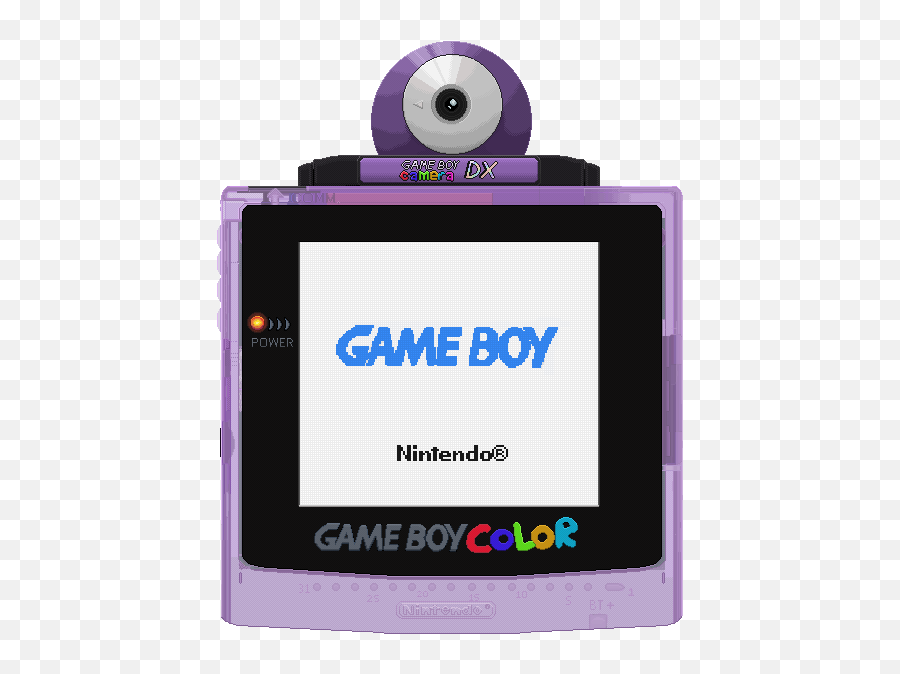 Translucent Purple Gameboy Color With A - Digital Camera Emoji,Gameboy Logo