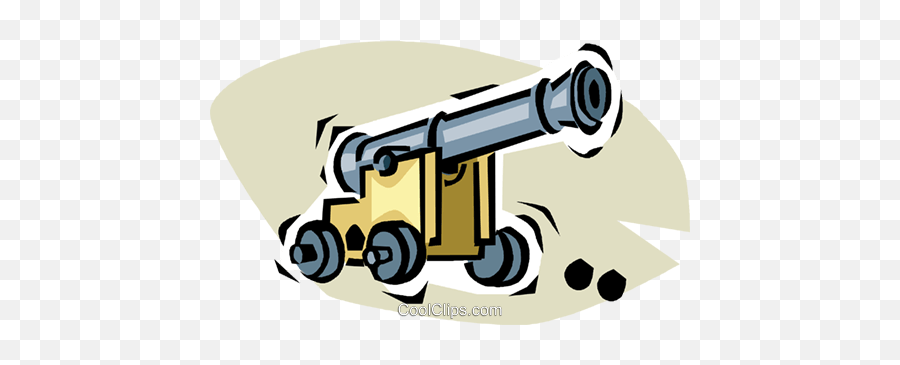 Cannon Royalty Free Vector Clip Art Illustration - Vc014062 Cylinder Emoji,Cannon Clipart