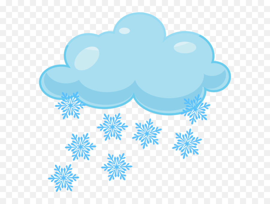 Clouds Clipart Snowing Clouds Snowing - Snow Clip Art Emoji,Snow Clipart