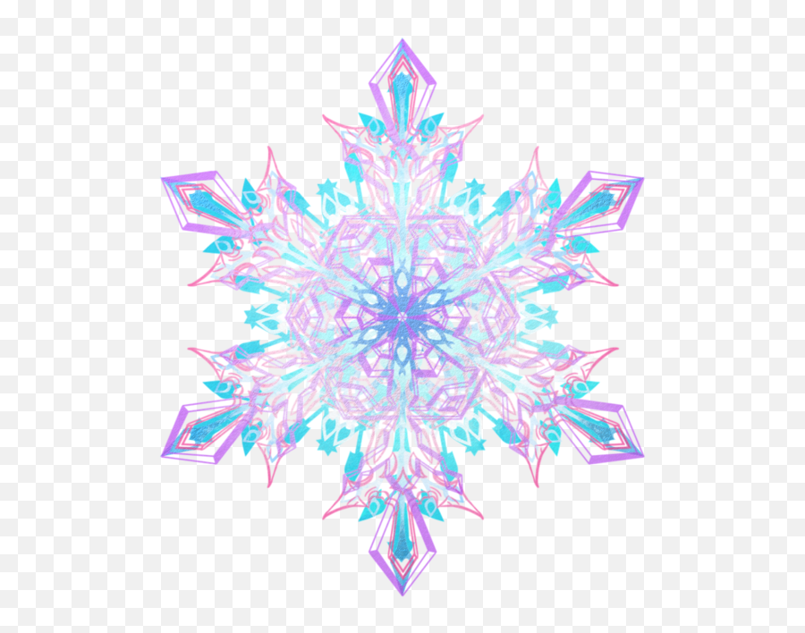 Snowflakes Transparent Png - Fractal De Gelo Png Full Size Transparent Frozen Snowflakes Png Emoji,Snowflakes Transparent