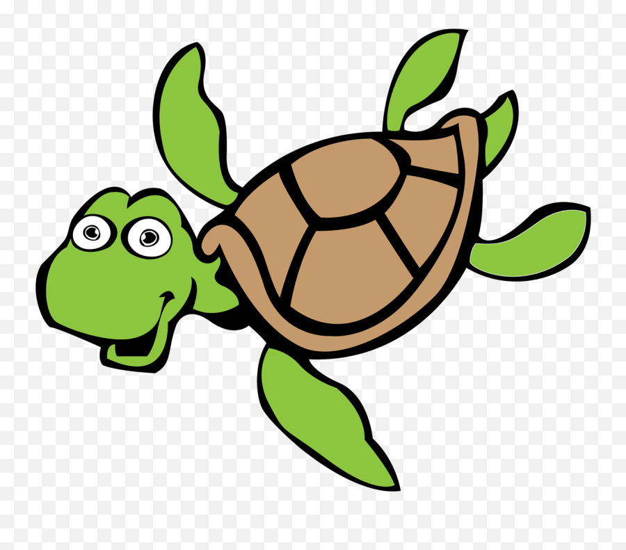 Sea Turtles Cartoon Clipart - Sea Turtle Clipart Transparent Emoji,Sea Turtle Clipart