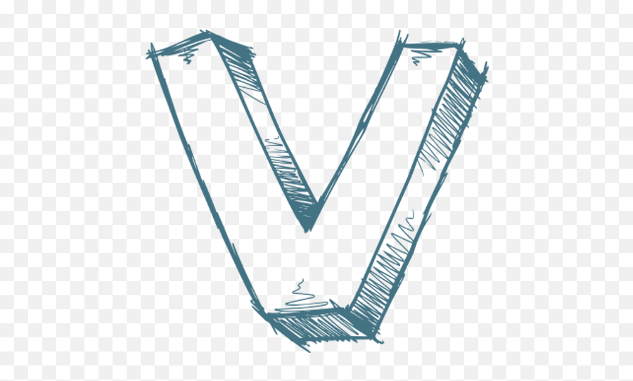 V Letter - Vertical Emoji,Letter V Logo
