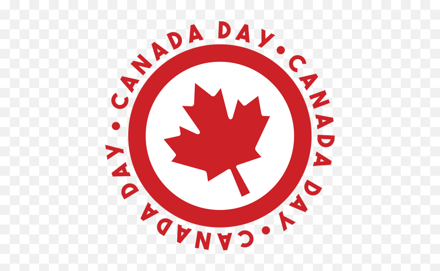 Canada Day Maple Leaf Badge Sticker - Transparent Png U0026 Svg Mornington Crescent Tube Station Emoji,Maple Leaf Logo