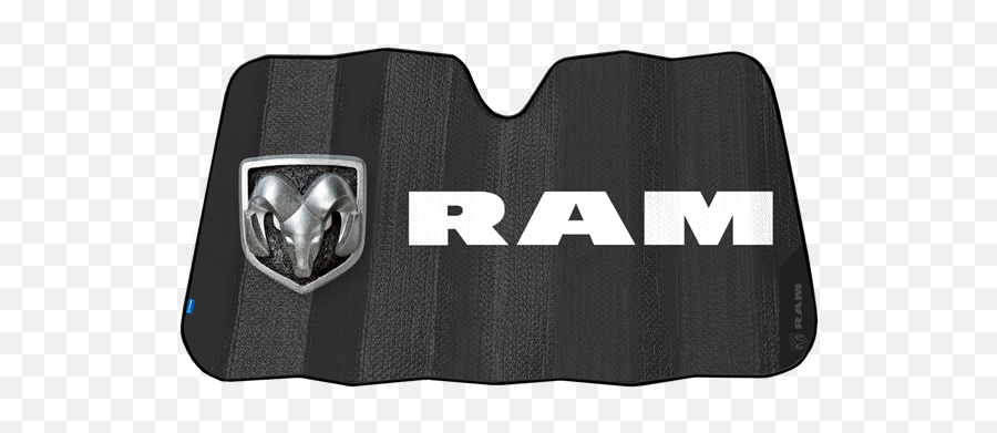 Ram Black Matte Accordion Sunshade - Dodge Ram Logo Floor Mats Emoji,Cool Cars Logo