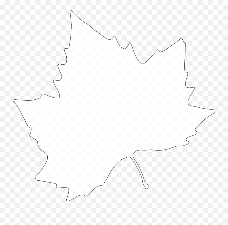 Library Of Blank Leaf Clip Art Library Download Png Files - Outline Leaf Clipart Emoji,Leaf Clipart
