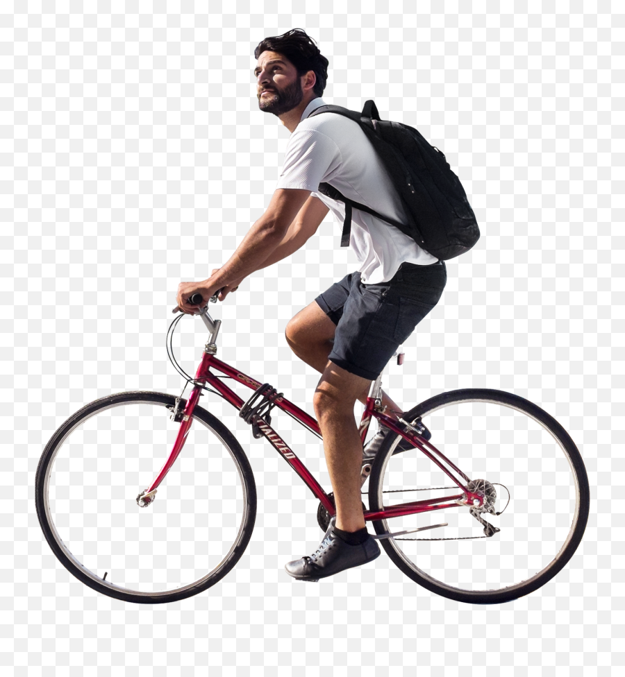 Clipart Wedding Bike - Person Riding Bike Png Transparent Png People Cycle Emoji,Bike Png