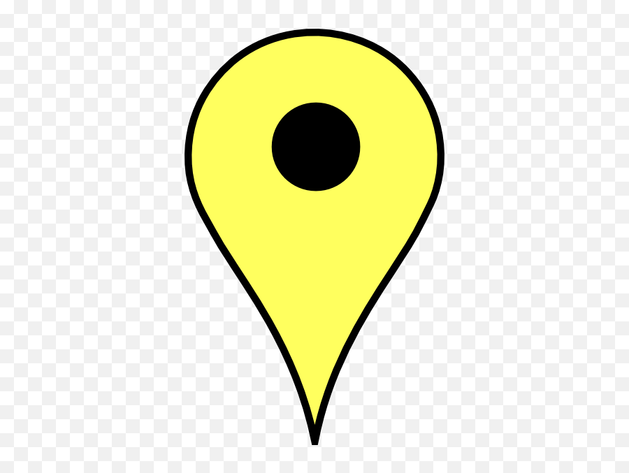 Download Marker Clipart Yellow - Google Maps Yellow Marker Emoji,Marker Clipart