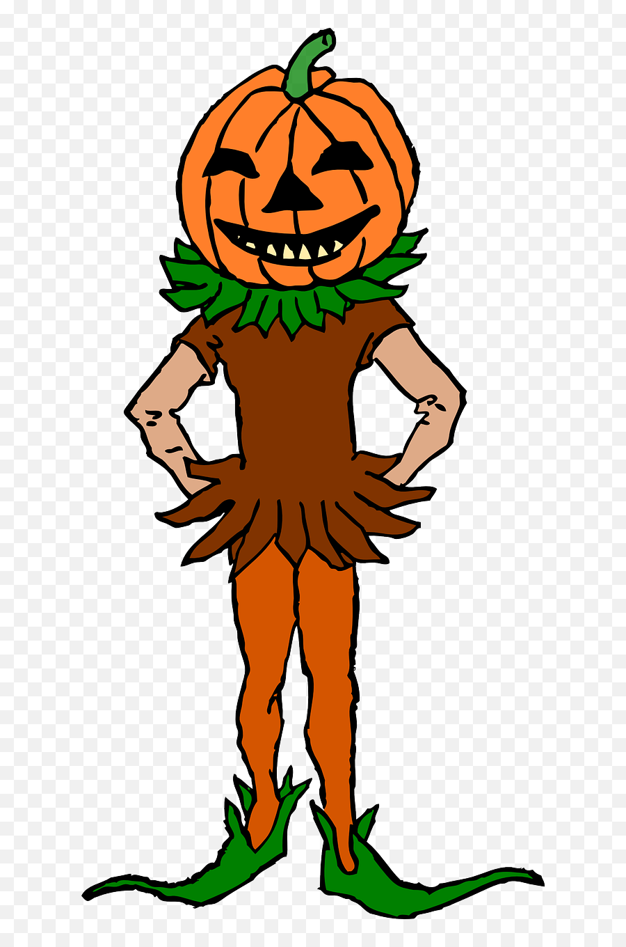 More Halloween Clip Art - Pumpkin Head Clip Art Png Pumpkin People Halloween Cartoon Emoji,Halloween Pumpkin Clipart