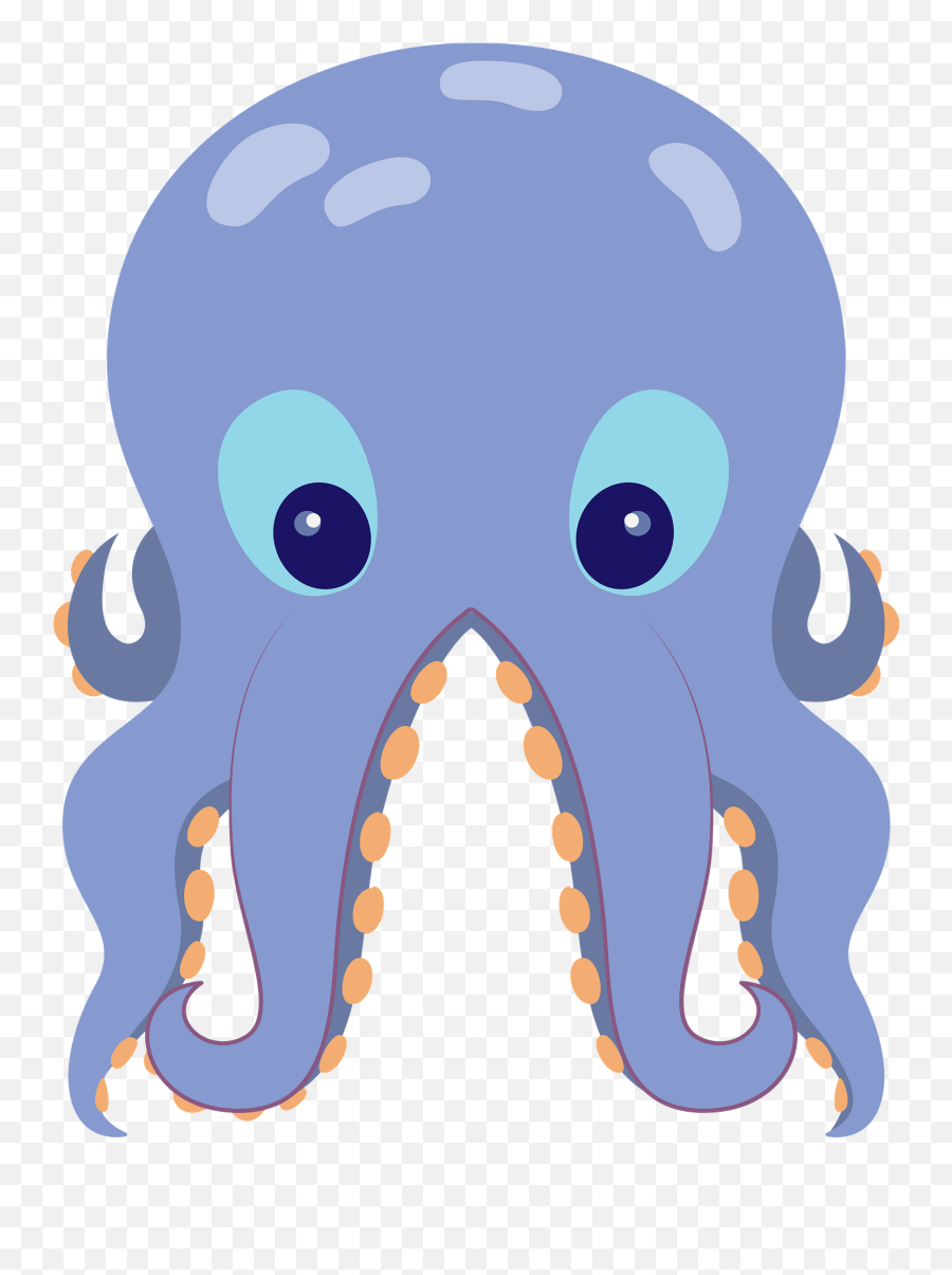 Octopus Clipart - Common Octopus Emoji,Octopus Clipart