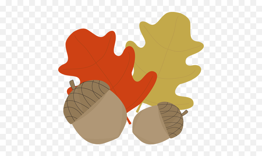 Fall Leaves Clipart 5 - Clipartix Acorns And Leaves Clipart Emoji,Leaves Clipart