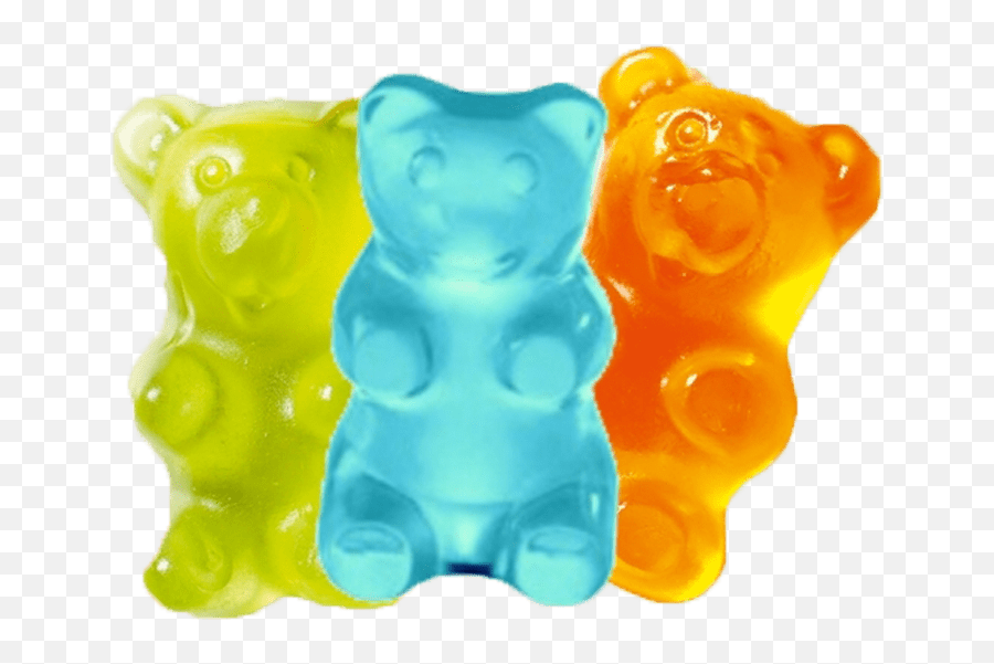 Gummy Bear Gummi Candy Cannabidiol - Transparent Background Translucent Background Gummy Bear Png Emoji,Gummy Bear Clipart