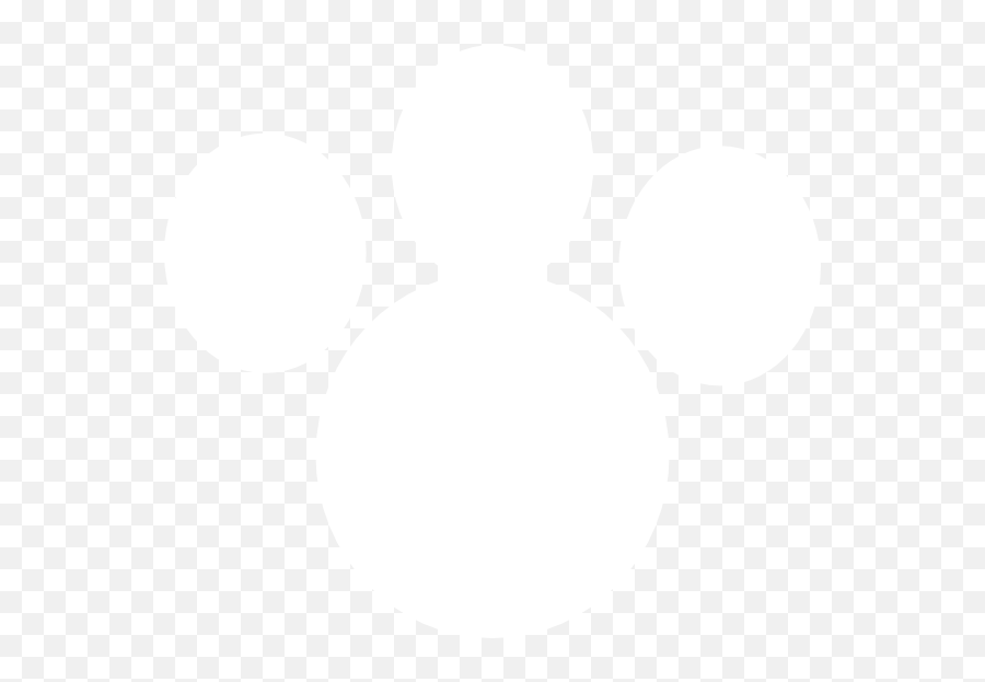 White Animal Paw Print 3 Clip Art At Clkercom - Vector Clip Dot Emoji,White Paw Print Png
