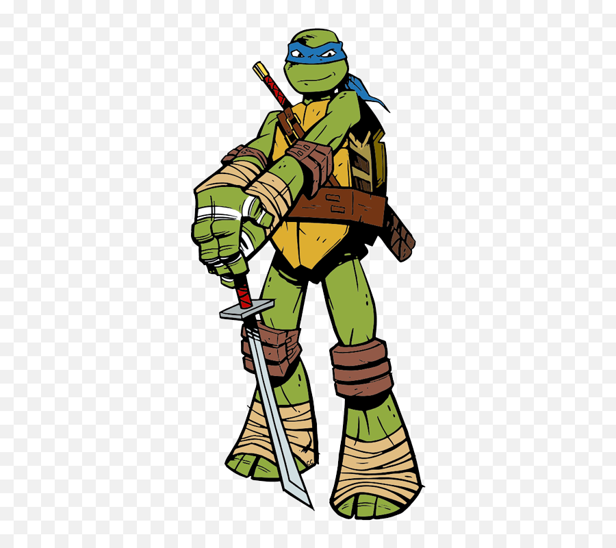 Printable Leonardo Ninja Turtle Face - Novocomtop Teenage Mutant Ninja Turtles Leo Cartoon Emoji,Ninja Turtle Clipart