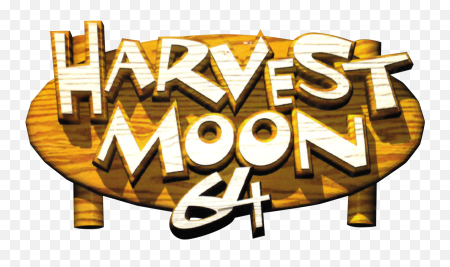 Logo For Harvest Moon 64 By Realsayakamaizono - Steamgriddb Harvest Moon 64 Logo Emoji,Nintendo 64 Logo