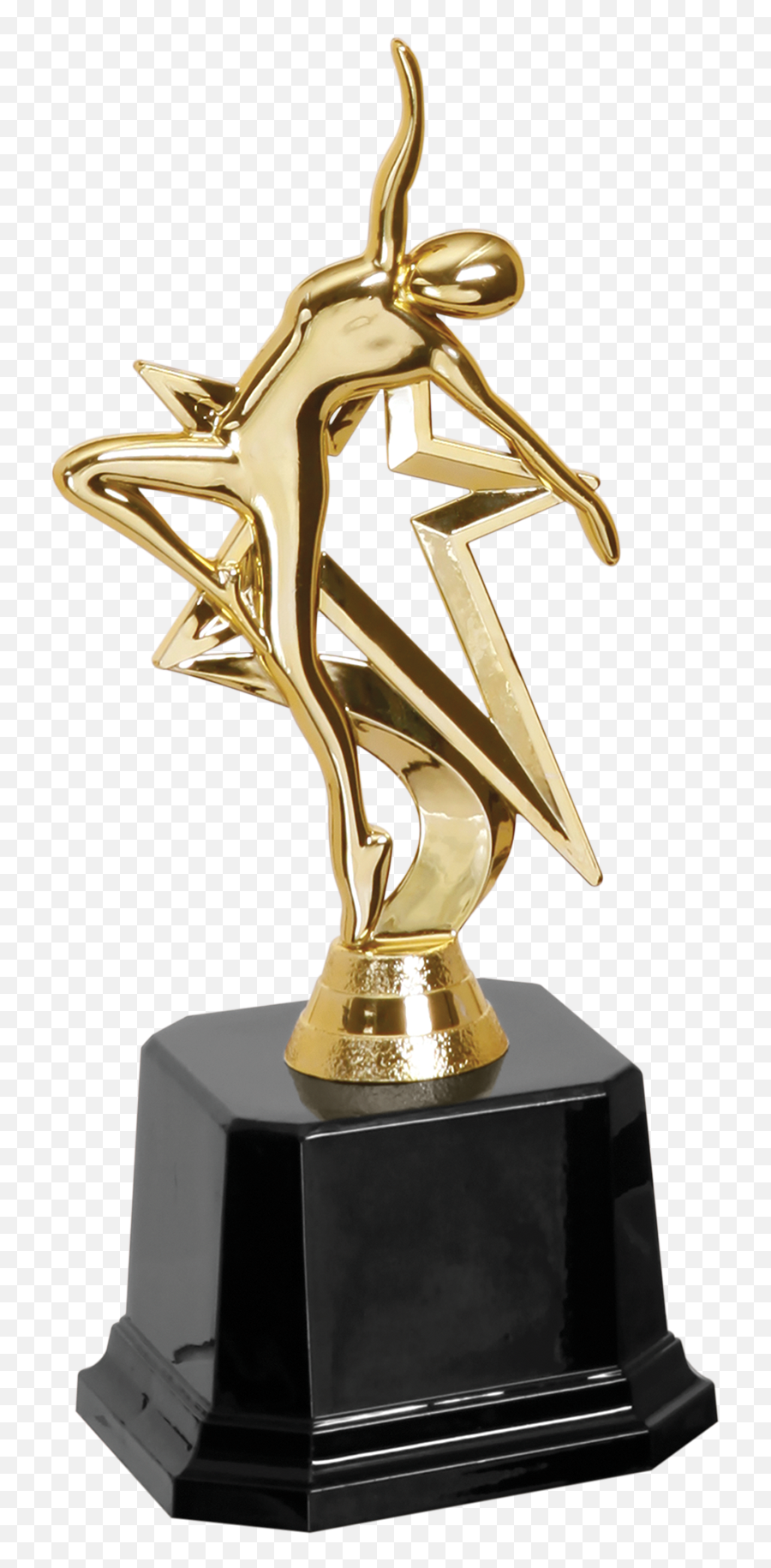 Download Hd Gold Star Dance Trophy - Trophy Transparent Png Emoji,Gold Trophy Png