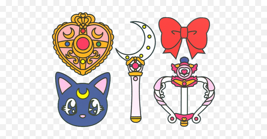 Download Sailor Moon Clipart Compact Transparent - Sailor Symbol Sailor Moon Clipart Emoji,Sailor Moon Logo