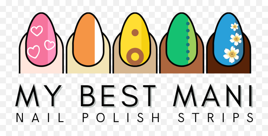 Easy Nail Art My Best Mani Emoji,Nail Polish Logo