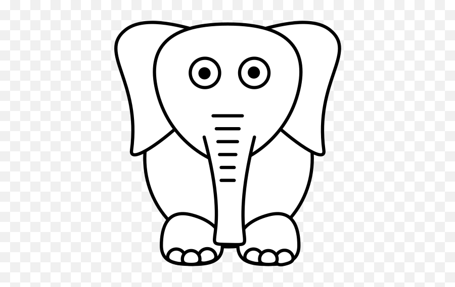 White Elephant Png Svg Clip Art For - Dot Emoji,Elephant Clipart Black And White