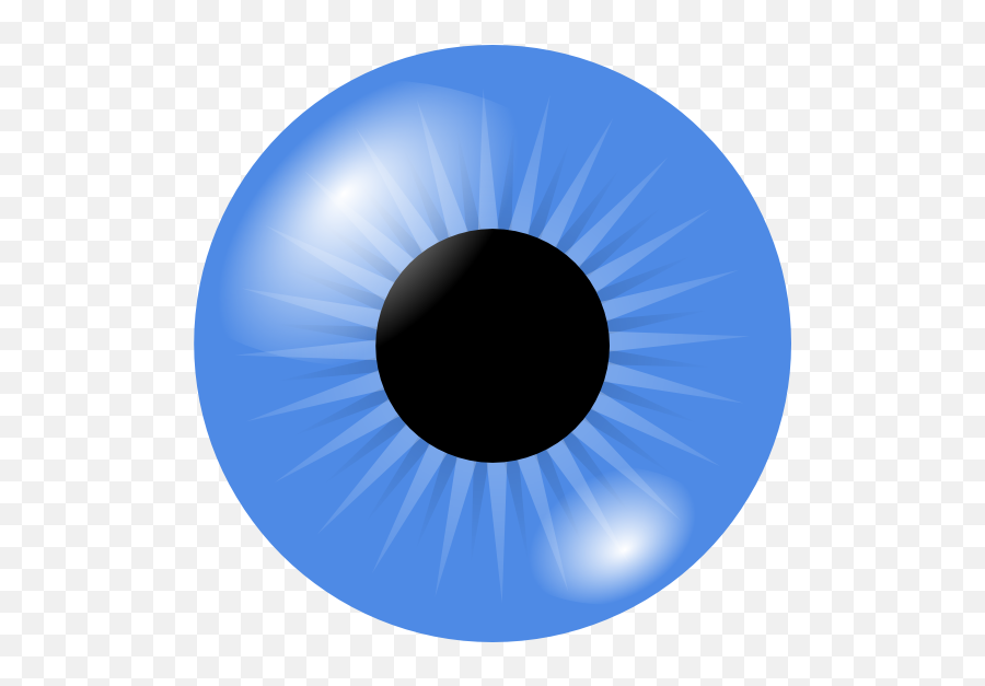 Download Eyeball Clipart Png Realistic - Blue Eye Clipart Iris And Pupil Cartoon Emoji,Eye Clipart