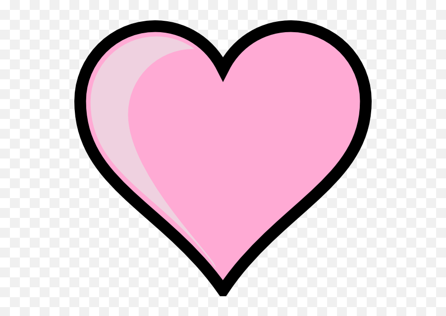 Pink Heart Transparent Background - Pink Heart Clipart Emoji,Heart Transparent