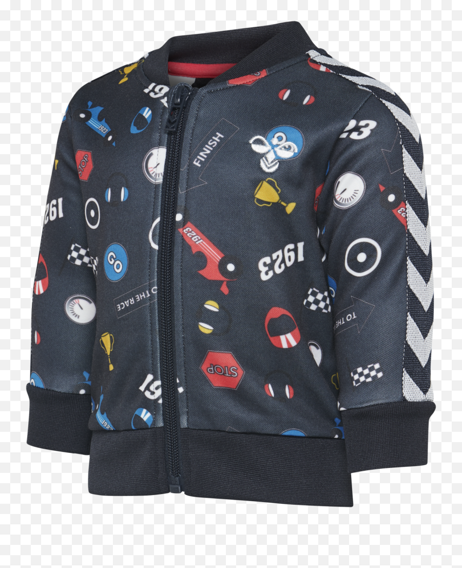 Hummel Chase Zip Jacket - Dark Navy Hummelnet Long Sleeve Emoji,Dark Bomber Png