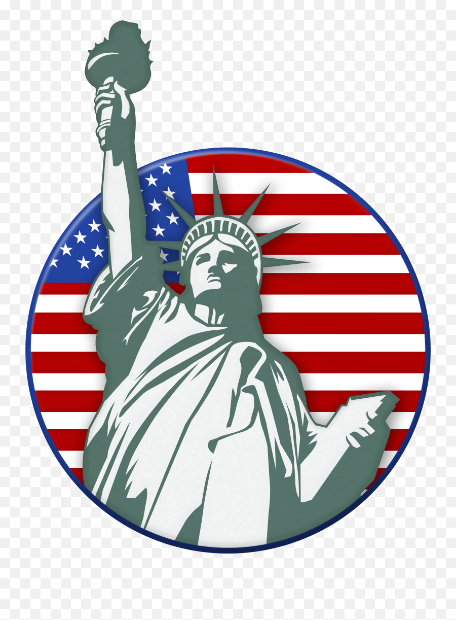 Liberty Clipart 4th July Transparent - America Statue Of Liberty Clipart Emoji,4th Of July Clipart