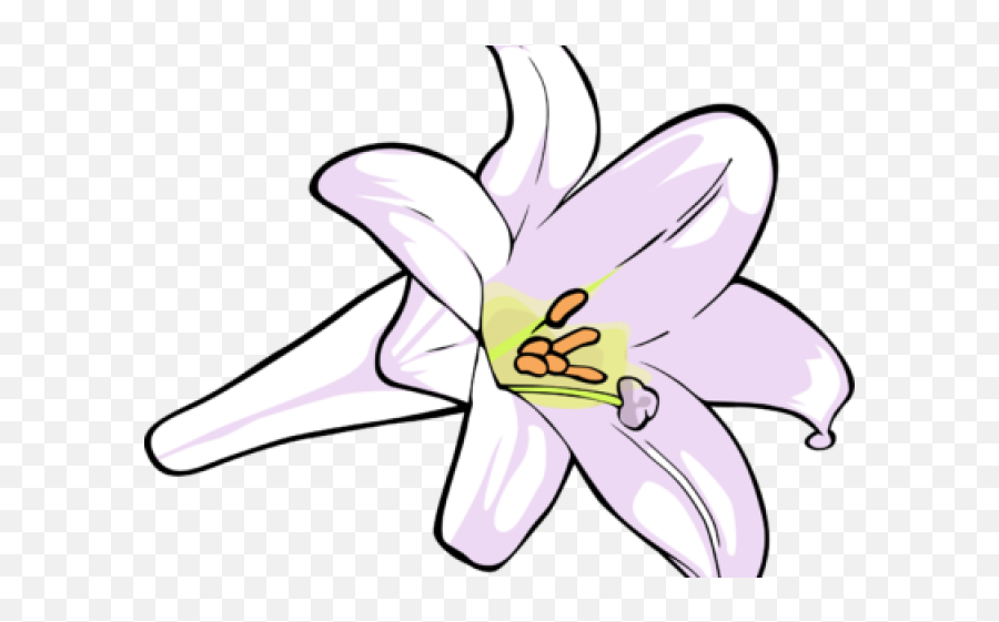 Download Easter Lily Clipart - Clip Art Png Image With No Lily Emoji,Lily Clipart