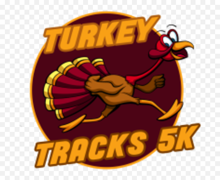 Turkey Tracks Thanksgiving Day 5k - Fictional Character Emoji,Thanksgiving Logo