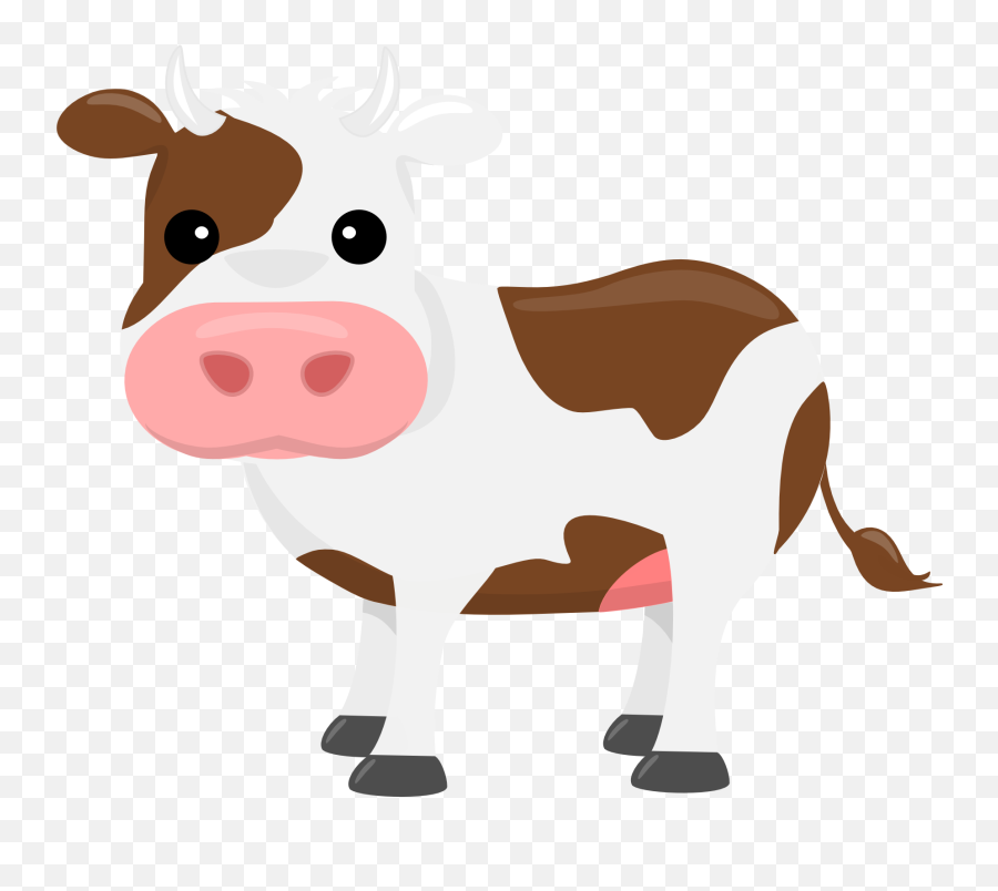 Animals Clipart Transparent Background - Transparent Transparent Background Cow Clipart Emoji,Animal Clipart