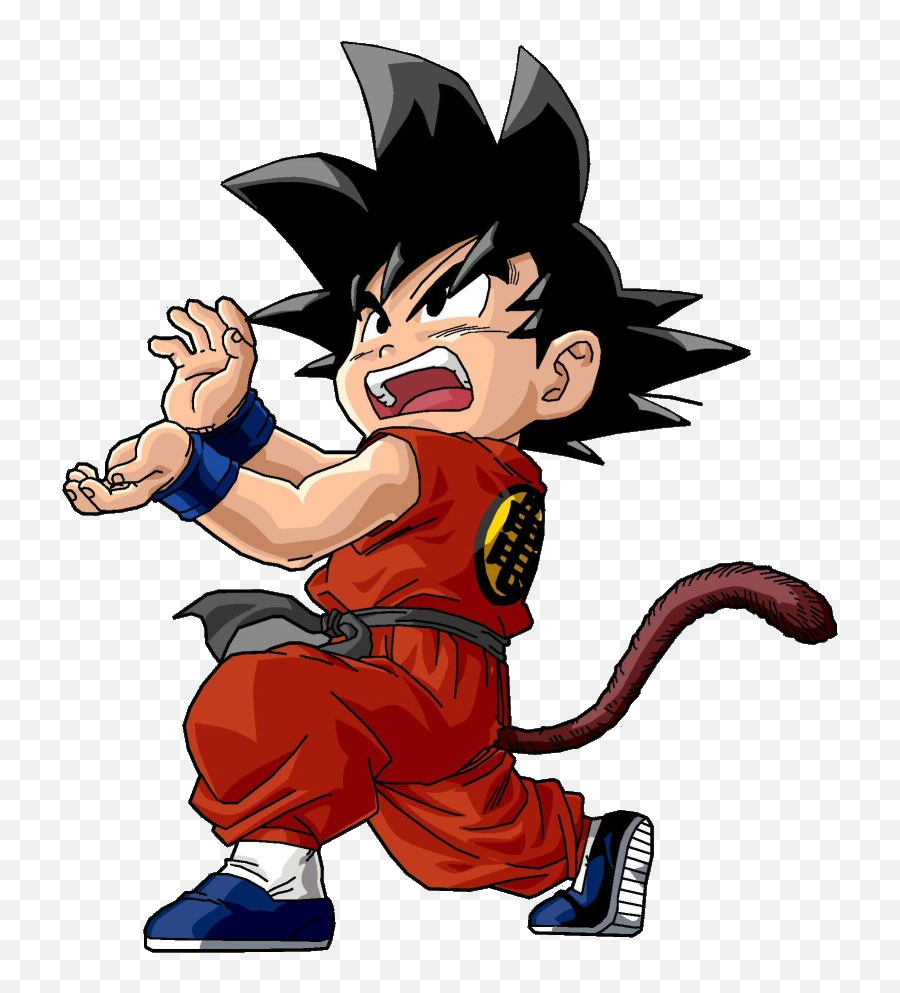 Kid Goku Kamehameha Transparent Png - Kid Goku Doing Kamehameha Emoji,Kid Goku Png