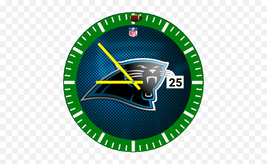 Panthers U2013 Watchfaces For Smart Watches - Analog Clock For Html5 Emoji,Carolina Panther Logo Images